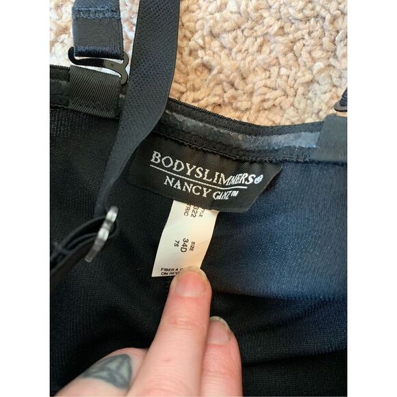 Vintage Bodyslimmers Shapewear Satin Mini Dress Nightgown Slip 34D - Picture 4 of 6